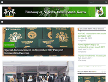 Tablet Screenshot of nigerianembassy.or.kr